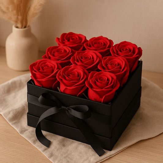 Luxurious 9-Piece Soap Rose Bouquet